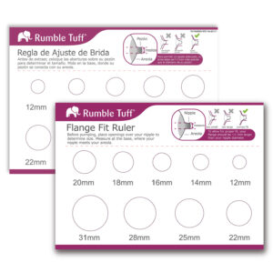 Rumble Tuff Flange Fit Nipple Ruler for breast pump