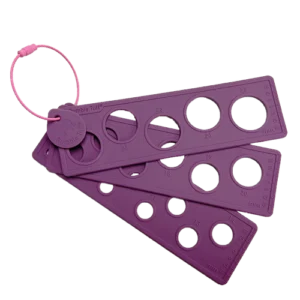 Silicone nipple ruler for lactation professionals